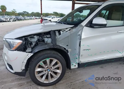 2015 BMW X3 xDrive28I из США, поврежденный, VIN 5UXWX9C51F0D62267